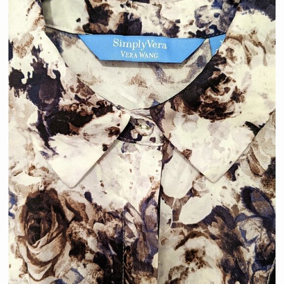 Vera Wang Floral Tunic XS NWT - Picture 4 of 5